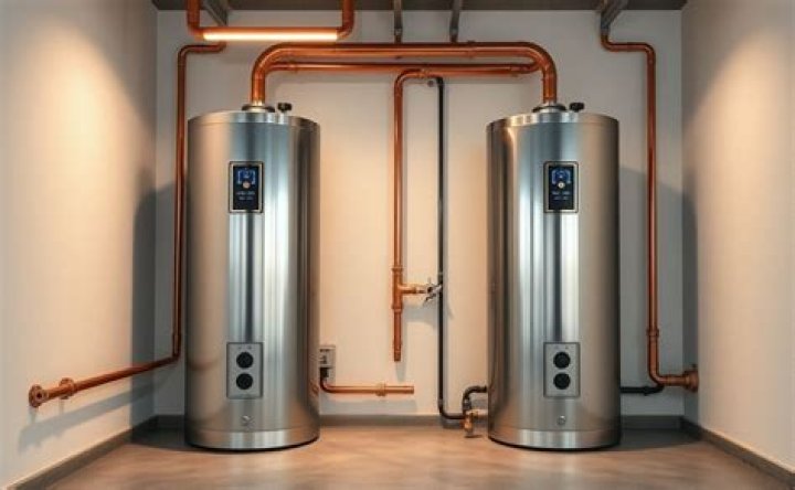 Can you run two hot water tanks together?
