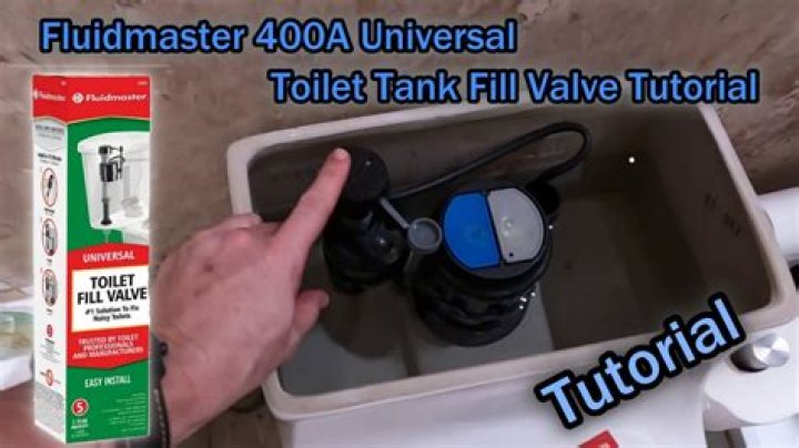 How do you fill a toilet tank with Fluidmaster?