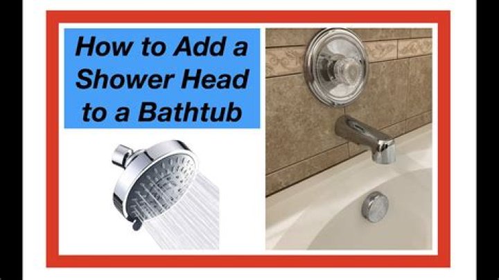 How do you install a shower head in a bathtub?