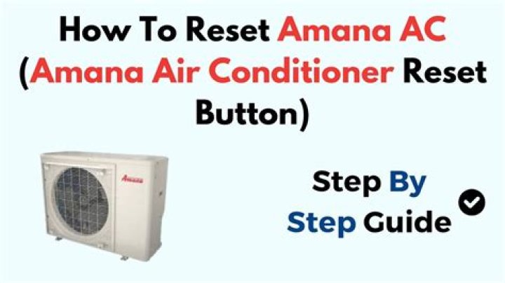 Is there a problem with my Amana air conditioner?