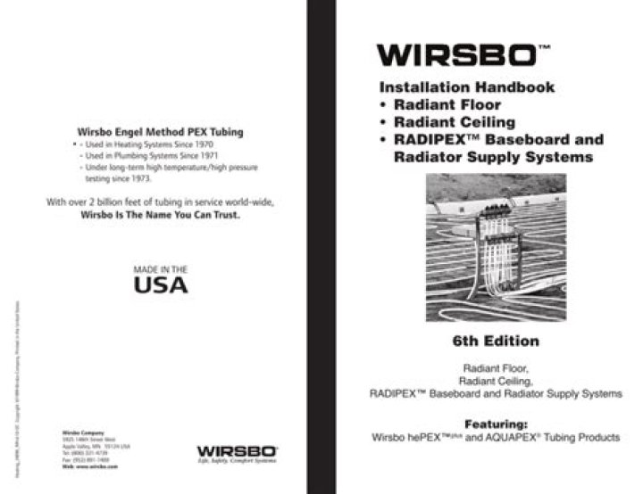 What is the wirsbo radiant floor installation Handbook?